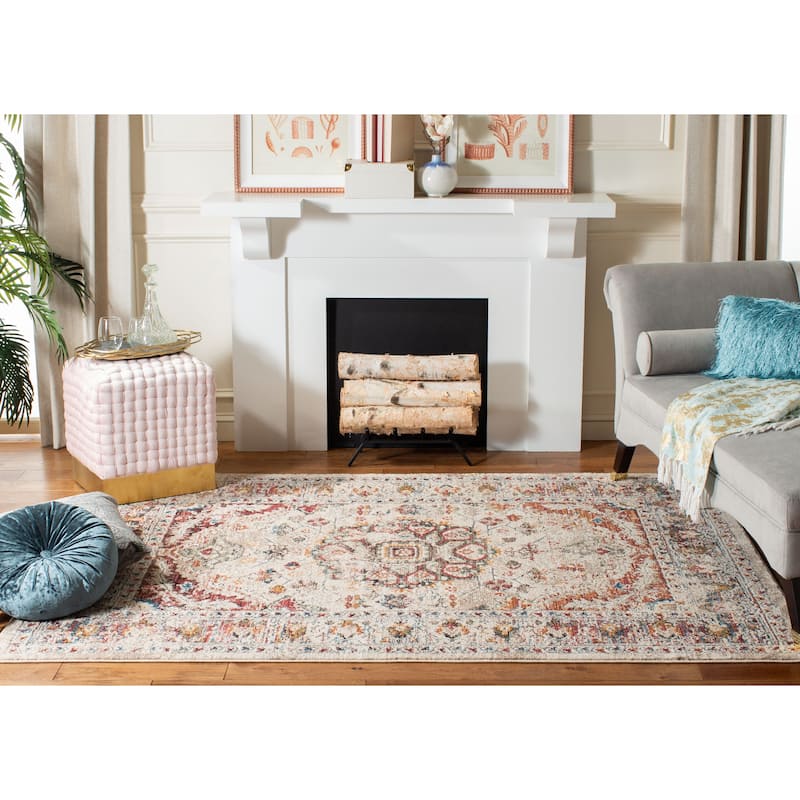 SAFAVIEH Berthilde Vintage Medallion Polyester Rug