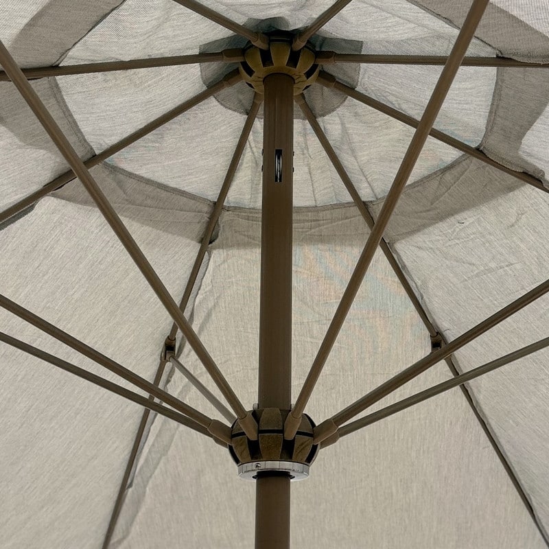 Tropishade 11' Market Umbrella with Sunbrella 15000-03 Spotlight Ash