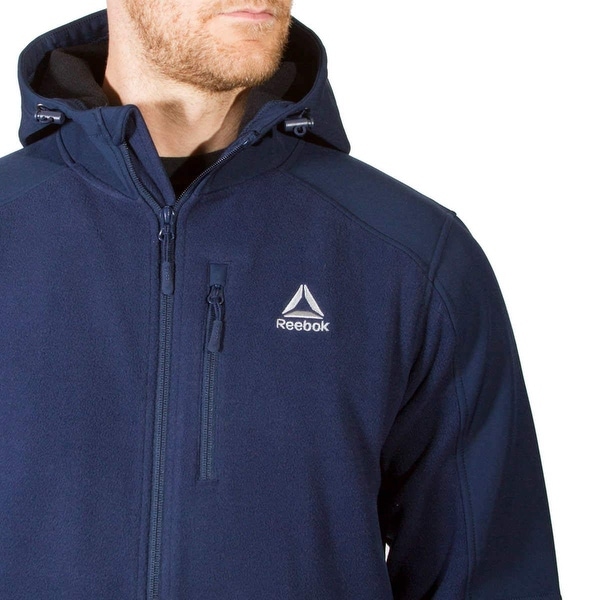 reebok men's fleece jacket