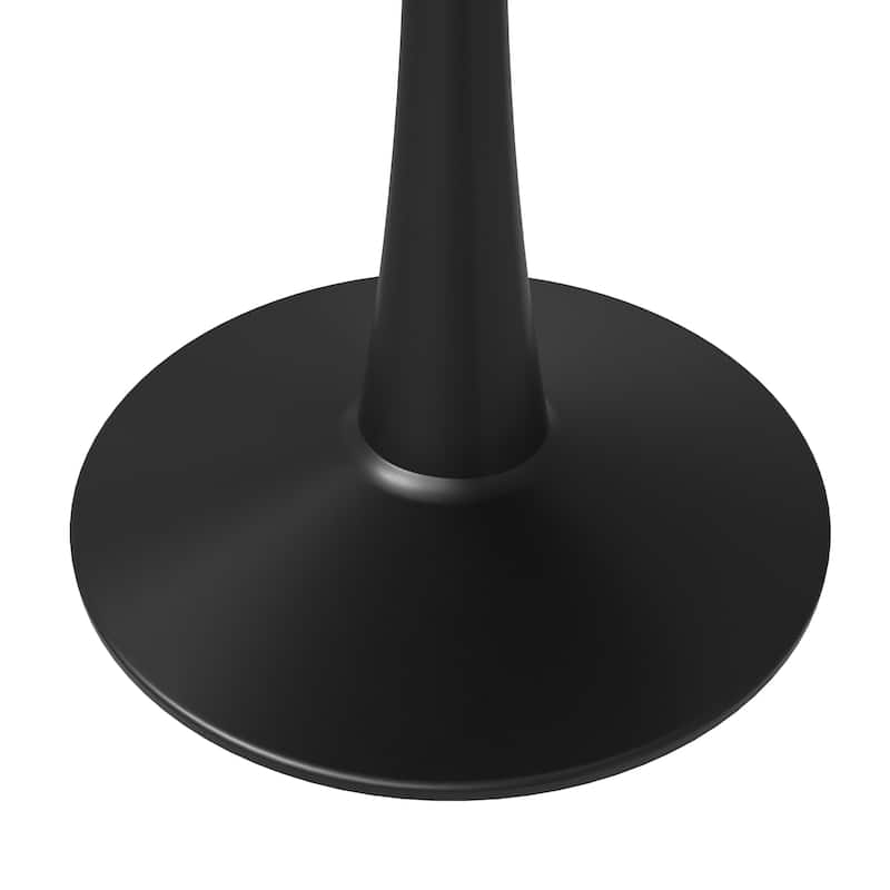 LeisureMod Round Dining Table 40" Sintered Stone Tabletop