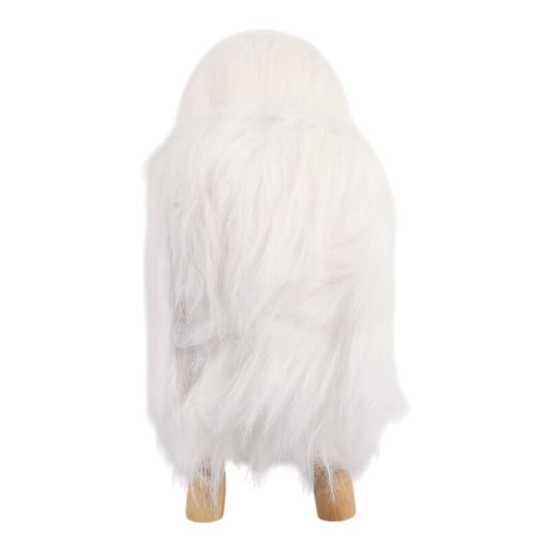 Fabric Wood Figurine with Casual Style and Decorative Wooden Accent