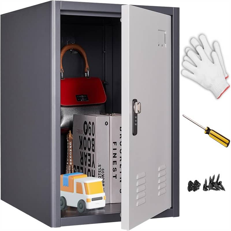 Locker Storage Cabinet - Elegant Gray