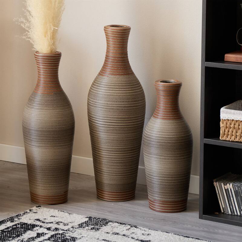 High Independent Decorative PVC Floor Vase (Set of 3)