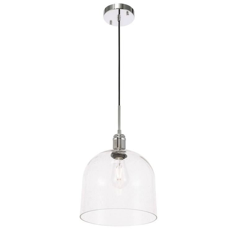 Candie 10-Inch 1-Light Clear Glass Pendant