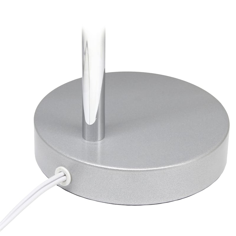 Minimalist Metal Gooseneck Desk Lamp with Adjustable Chrome Arm Modern Task Lighting Multiple Colors