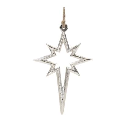Metal Star Ornament (Set of 12) - N/A