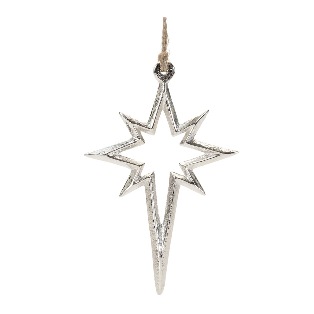 Metal Star Ornament (Set of 12) - N/A