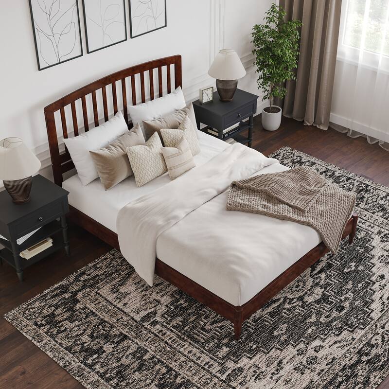 Quincy Solid Wood Low Profile Platform Bed