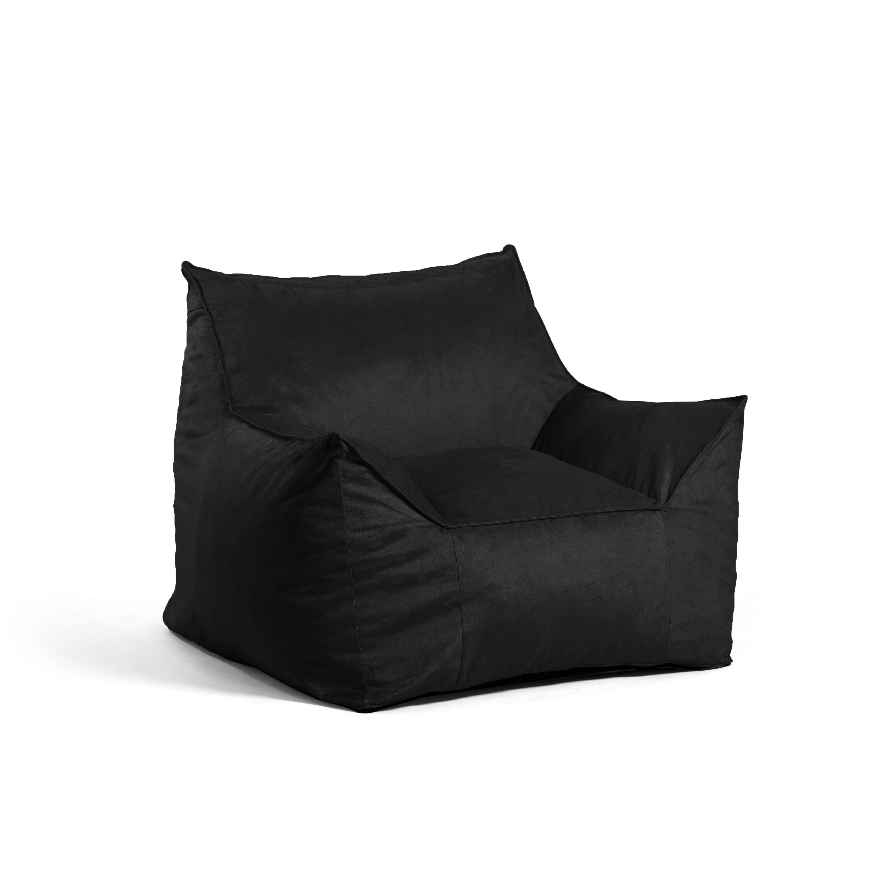 AJD Home Black Bean Bag Lounger Adult Size, Large Bean Bag Chair with  Filler Included, Big Bean Bag Chairs for Adults - On Sale - Bed Bath &  Beyond - 32351401