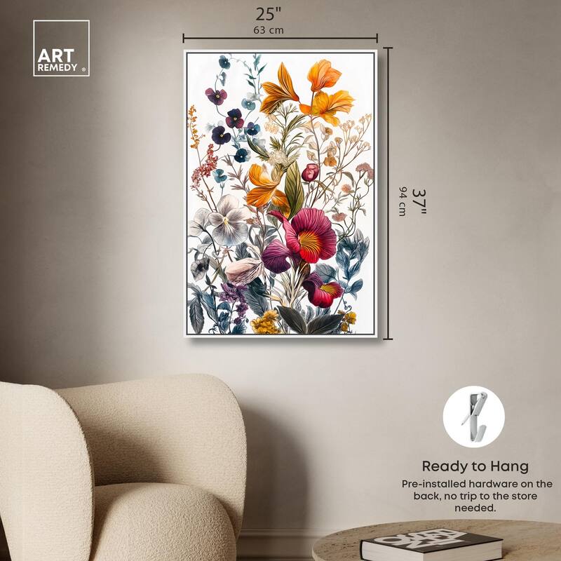 Iris Indigo II Canvas by Art Remedy
