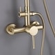 preview thumbnail 32 of 58, Outdoor 10 Inch Round Rain Shower Set with Handheld Shower (Adjustable Slider)