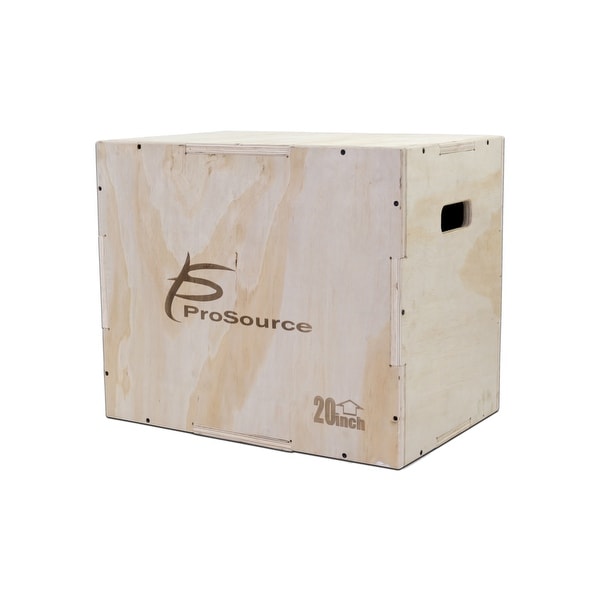 ProsourceFit Wood Plyometric Jump Box for CrossFit and Plyo Workouts, 2 sizes - Sandy Tan. Opens flyout.