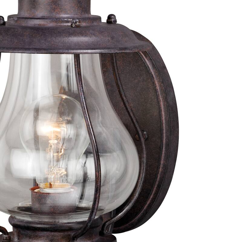 Vaxcel Lighting Dockside 1 Light Outdoor Wall Sconce with Clear Glass