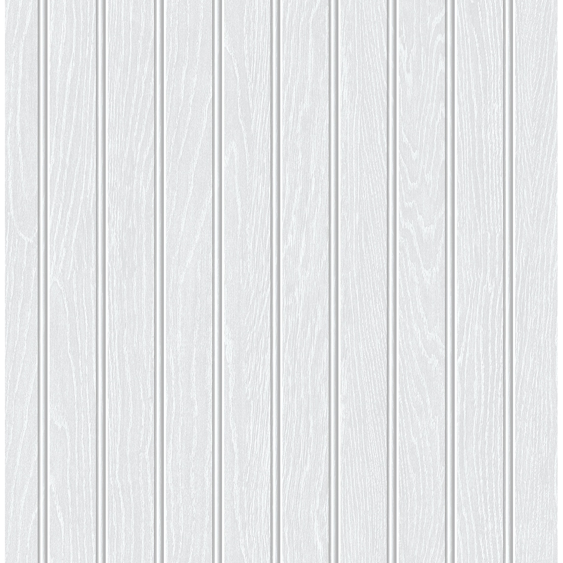 Seabrook Designs Faux Beadboard Prepasted Wallpaper - 20.5 in. W x 33 ft. L