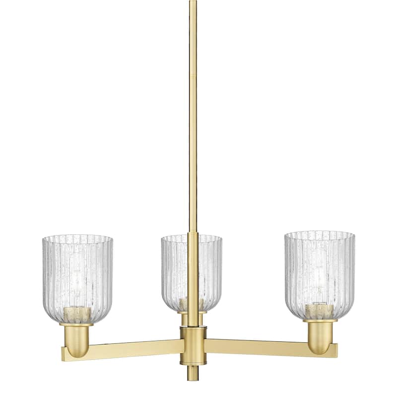 Innovations Lighting 716-3CR-9-18 Bridal Veil Chandelier Bridal Veil 3 - Satin Gold / Seedy