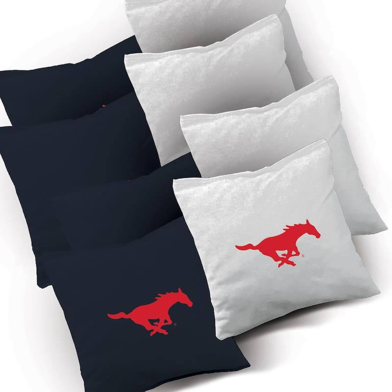 SMU Mustangs Stripe Outdoor Cornhole Board Set