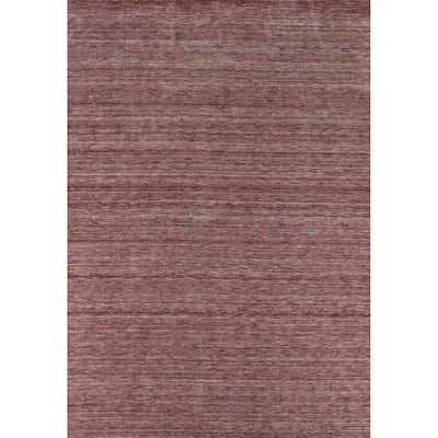 Hand Knotted Oriental 100% Wool Carpet Tribal Tribal Pink Gabbeh Area Rug - 9' 8'' X 7' 10''