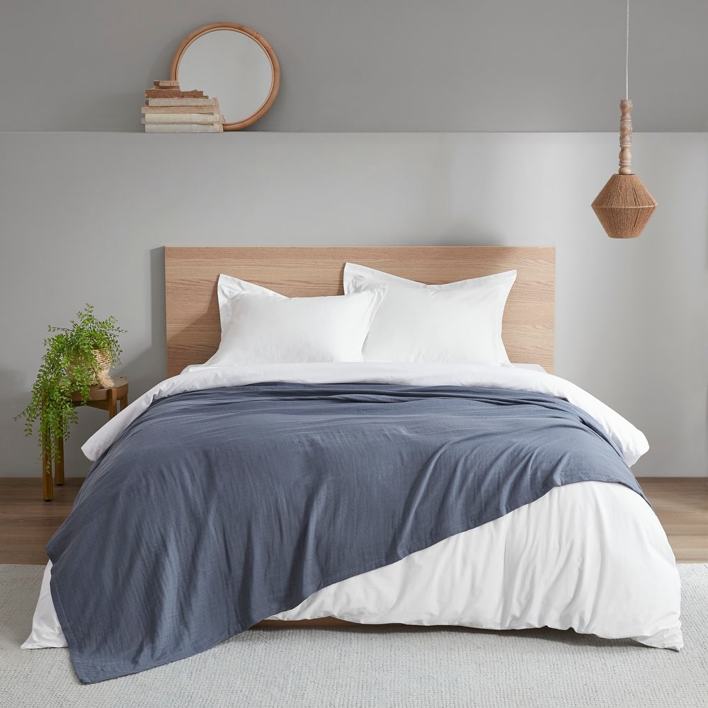 Madison Park Gauze 100% Cotton Lightweight Blanket