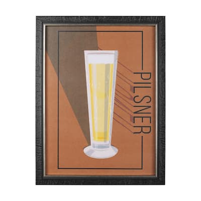 Beer Poster Pilsner Framed Art Print