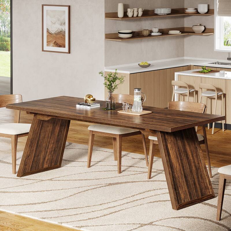 Farmhouse Dining Table for 6-8 People