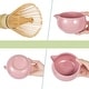 preview thumbnail 4 of 5, Matcha Whisk Set, 8 Pcs Pink Ceramic & Bamboo Matcha Kit with Ceramic Bowl, Whisk & Scoop, Stainless Steel Sifter