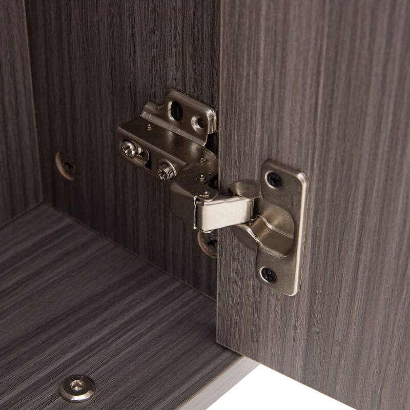 Minimalist MDF Shoe Cabinet with Japanese Rattan Design for Hallways or Living Room Storage Solutions