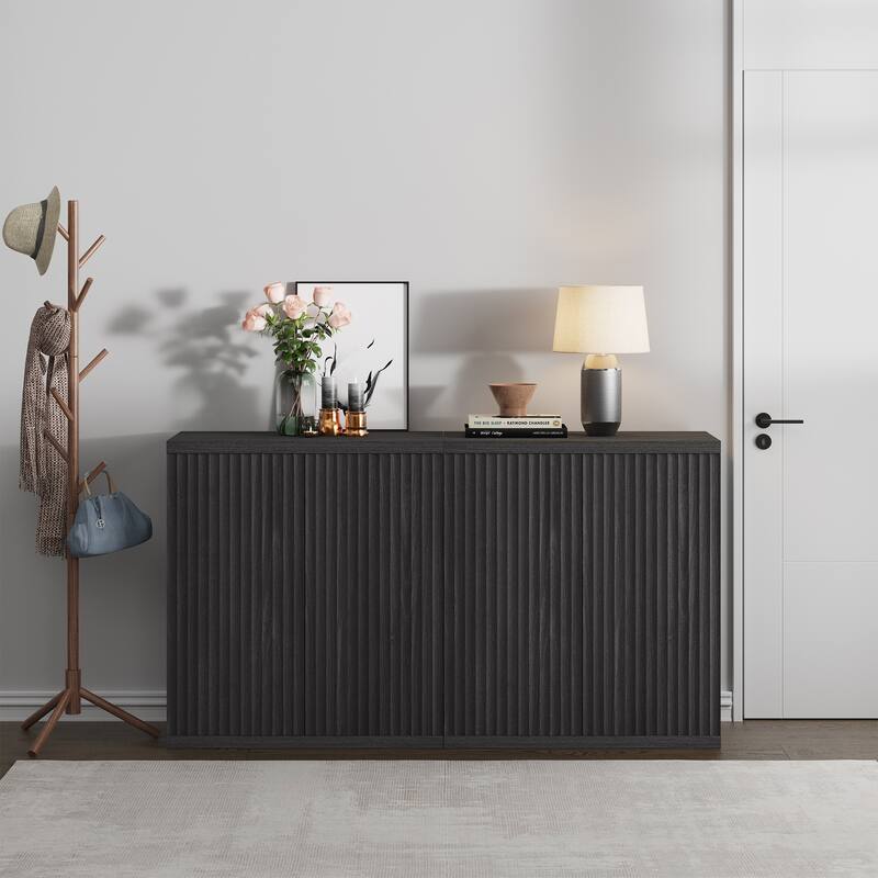 Set of 3 Versatile Push to Open Side Cabinets for Modern Homes