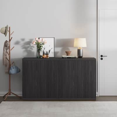 Set of 3 Versatile Push to Open Side Cabinets for Modern Homes