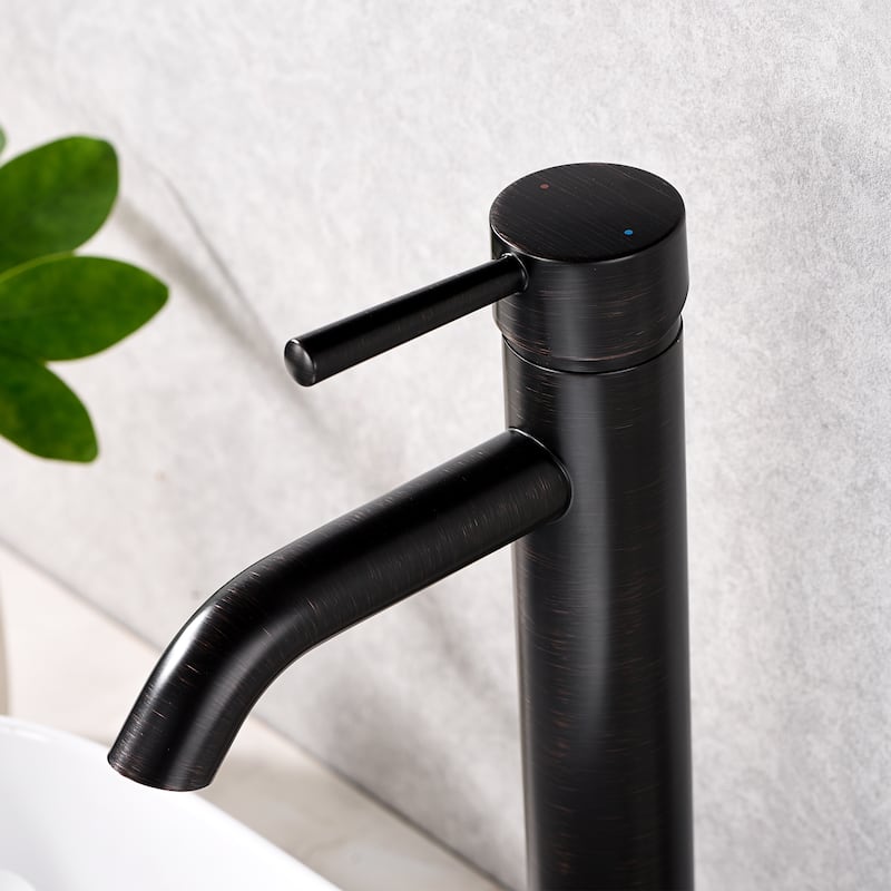 Luxier BSH03-T Single Handle 1-Hole Vessel Bathroom Faucet with Drain