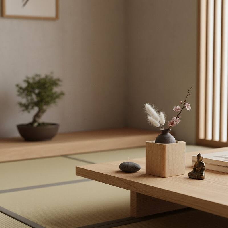 Modern Natural Finish Tealight Candle Holder, Set of 3