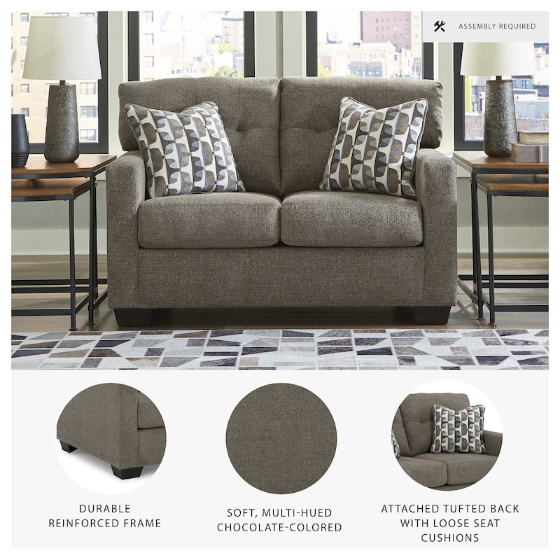 Signature Design by Ashley Mahoney Loveseat - 53"W x 38"D x 37"H