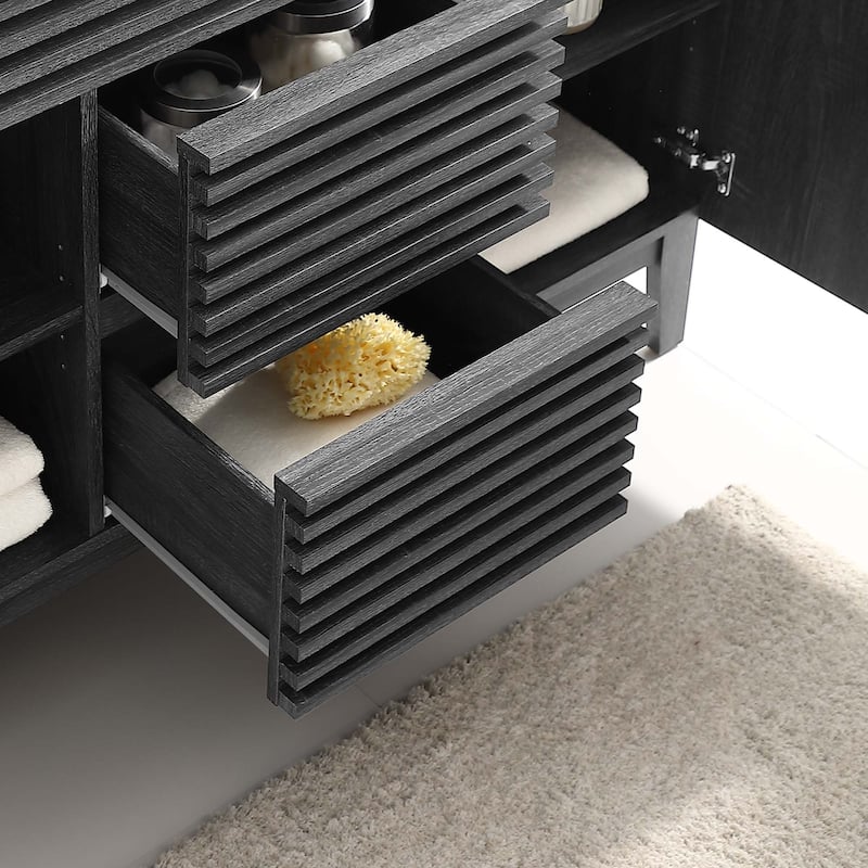 Render 48" Double Sink Compatible (Not Included) Bathroom Vanity Cabinet