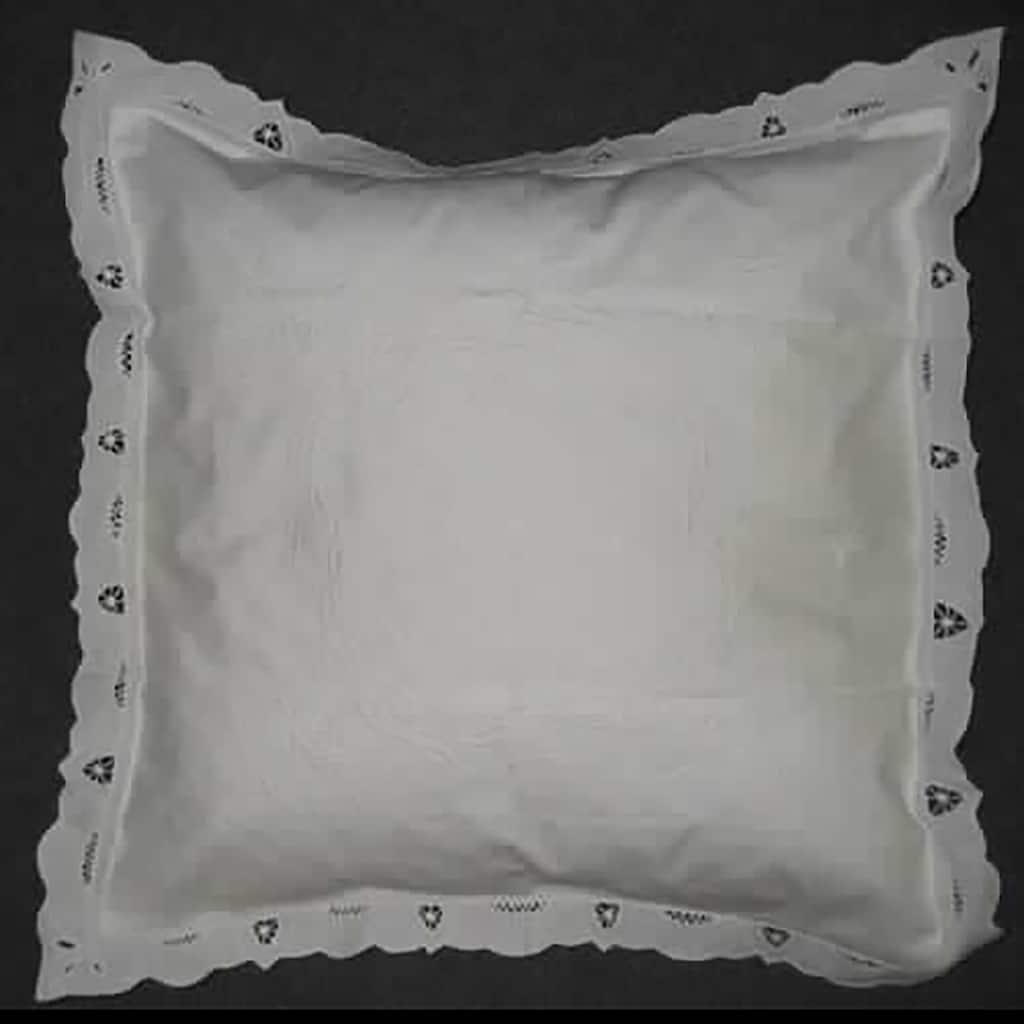 21" x 21" W Throw Pillow Cutwork