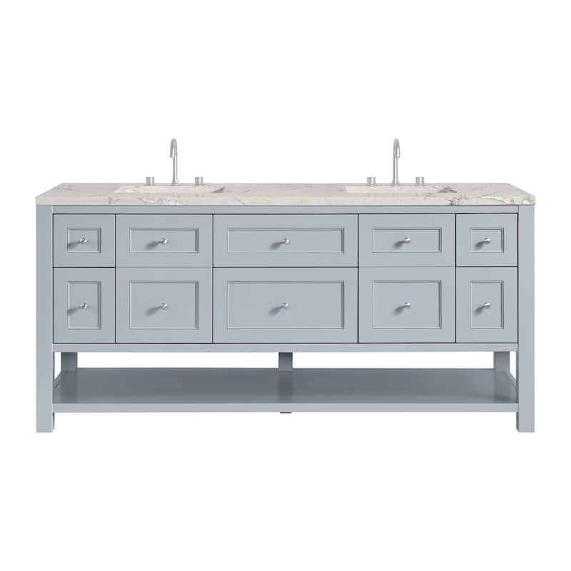 Breckenridge 72" Double Vanity, Serenity Blue - 72D