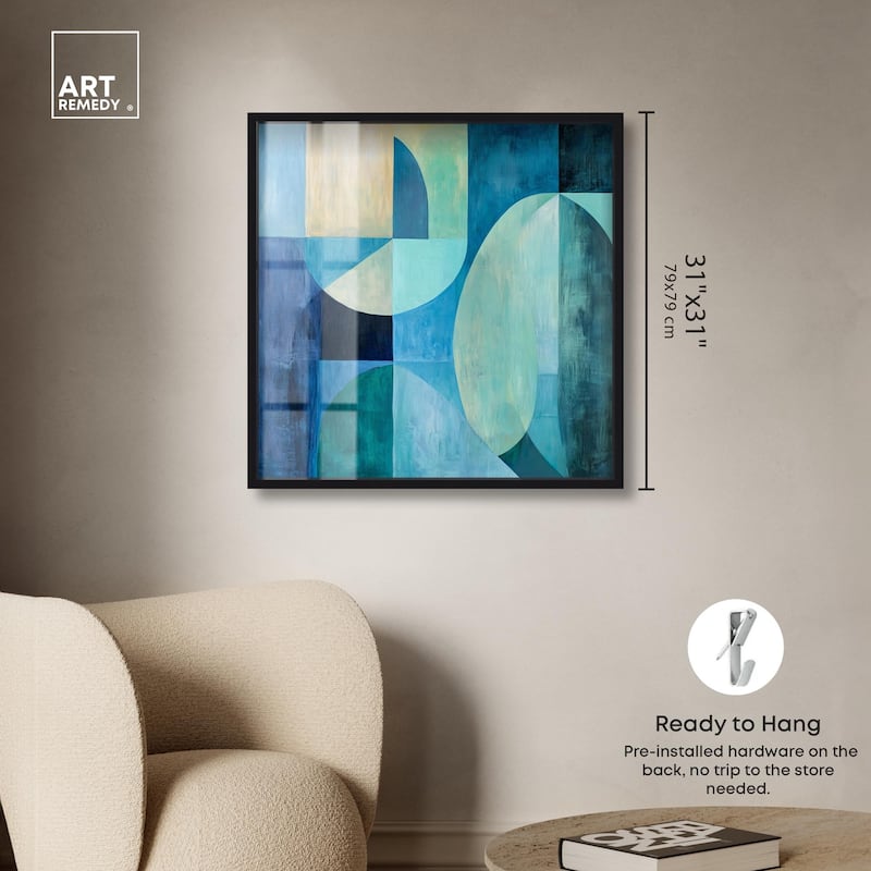 Color Blocks II Shadowbox by Art Remedy