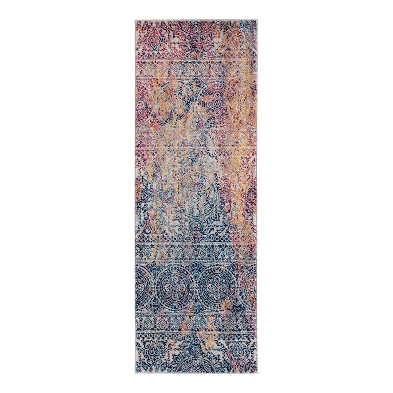 Manhattan Burke Tribal Multi-Colored Runner Rug