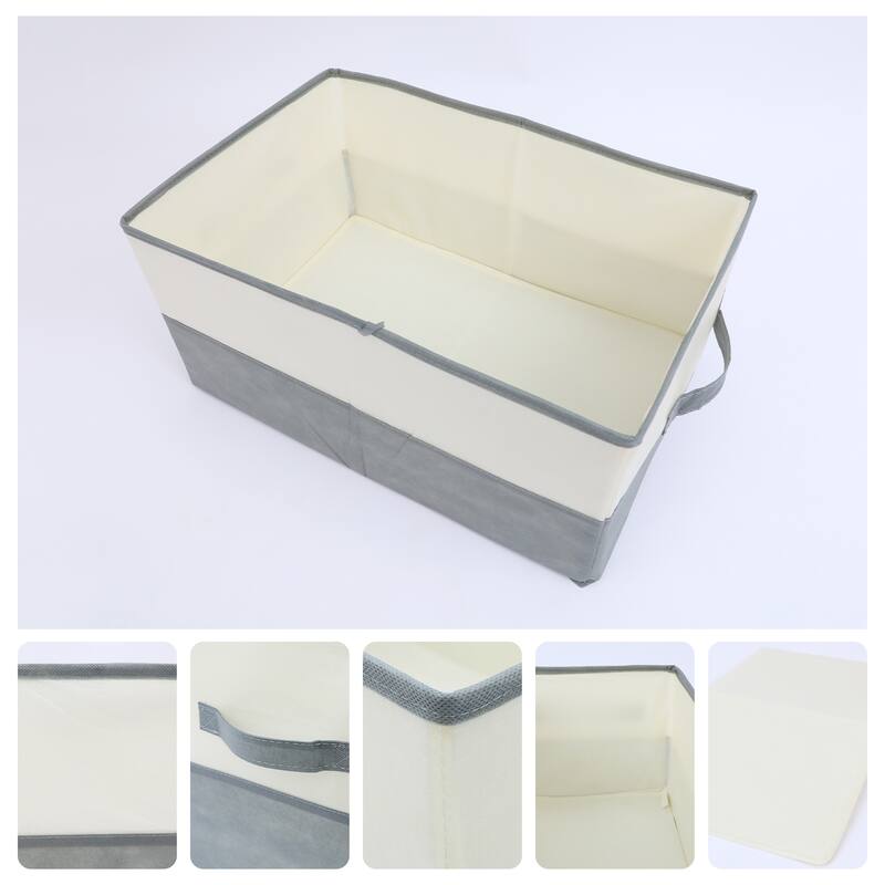 Fabric Storage Cube with Handles, 1 Pack Collapsible Storage Bin Basket for Shelves Closet Organizing Clothes