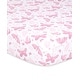 preview thumbnail 3 of 3, The Peanutshell Pink Butterfly Fitted Crib Sheet 4 Pack Set