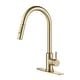 preview thumbnail 2 of 6, Gold Touch Kitchen Faucet with Pull Down Sprayer - spout Height:16.49 inches