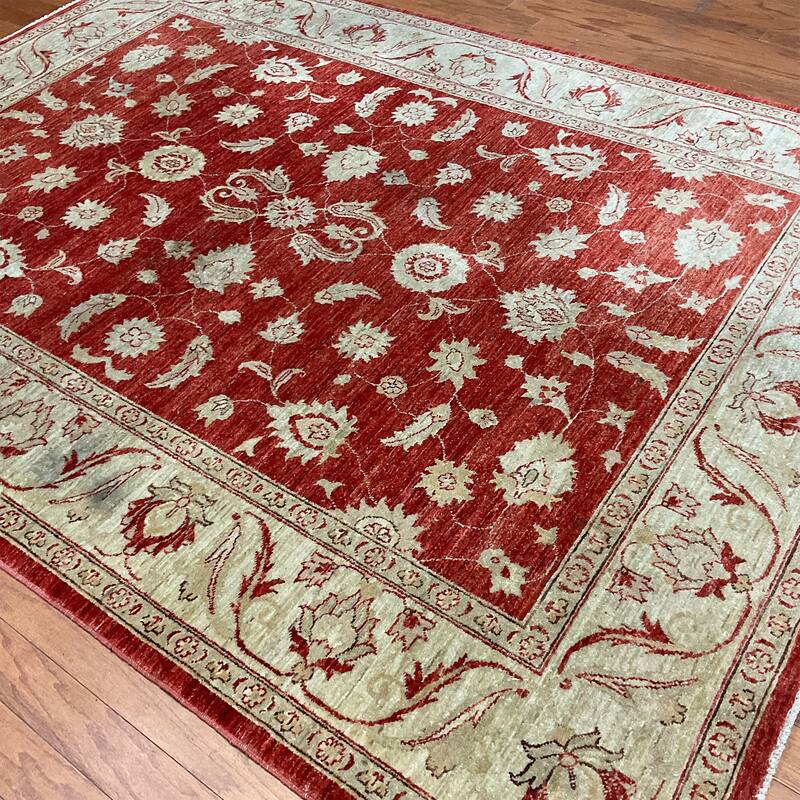 HERAT ORIENTAL Handmade Oushak Wool Rug - 5'11" x 7'11"
