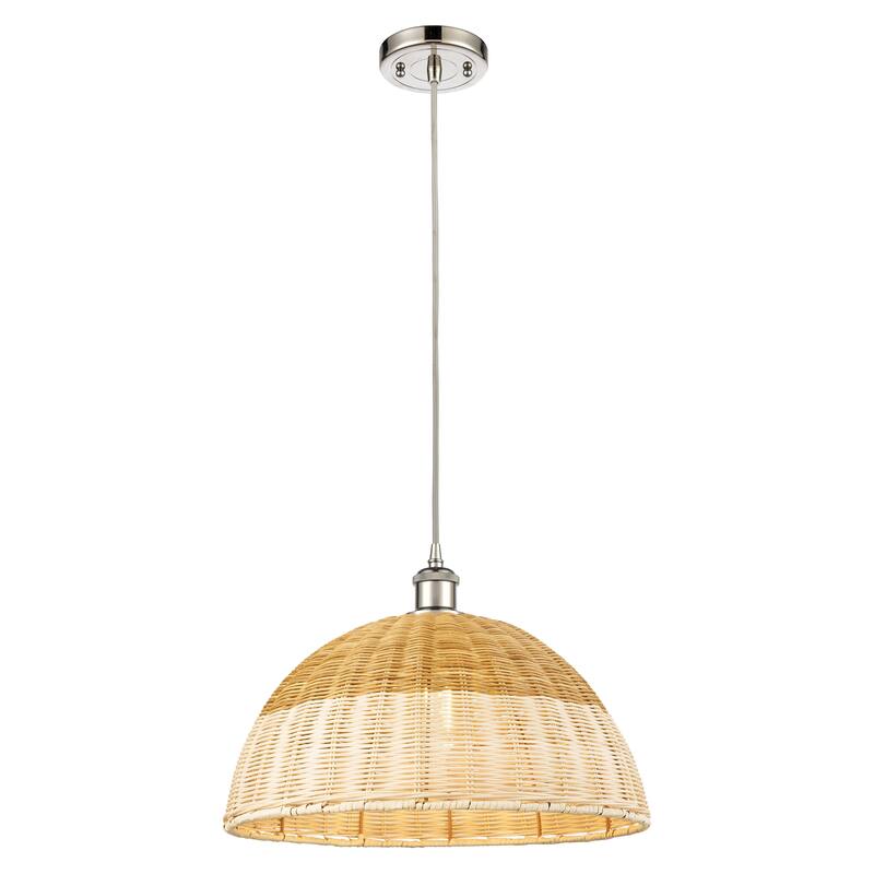Innovations Lighting Endless Possibilities Ballston - Bristol Natural II - 1 Light 16" Cord Hung Mini Pendant - Polished Nickel