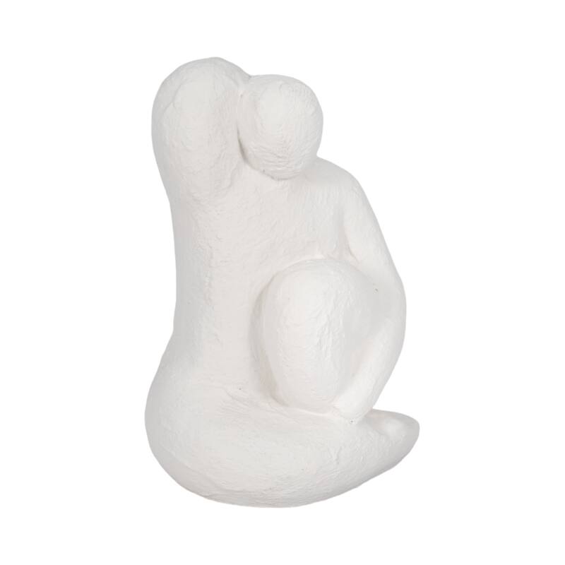 Sagebrook Home Raised Arm Posing Figure, White