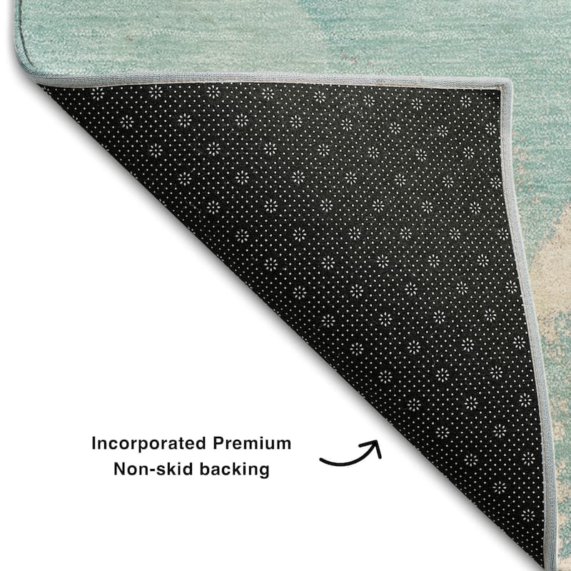 Premium Washable Super Soft Abstract Flow Contemporary Mayfield Rug