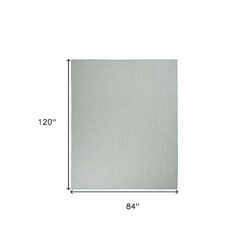 HomeRoots Contemporary Rectangle Outdoor Rug - 7' X 10'