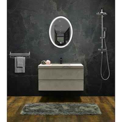 Vanity Art 24" x 31.5" LED Lighted Wall Mounted Mirror - 24" x 31.5"