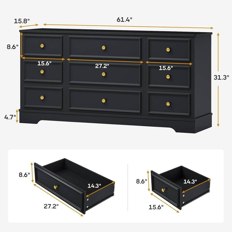 Dresser for Bedroom Dressers & Chests of Drawers Storage Organizer