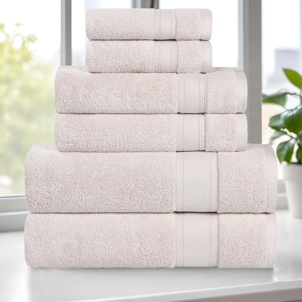 Superior Belmont Ultra-Soft Hypoallergenic Cotton Towel Set - On