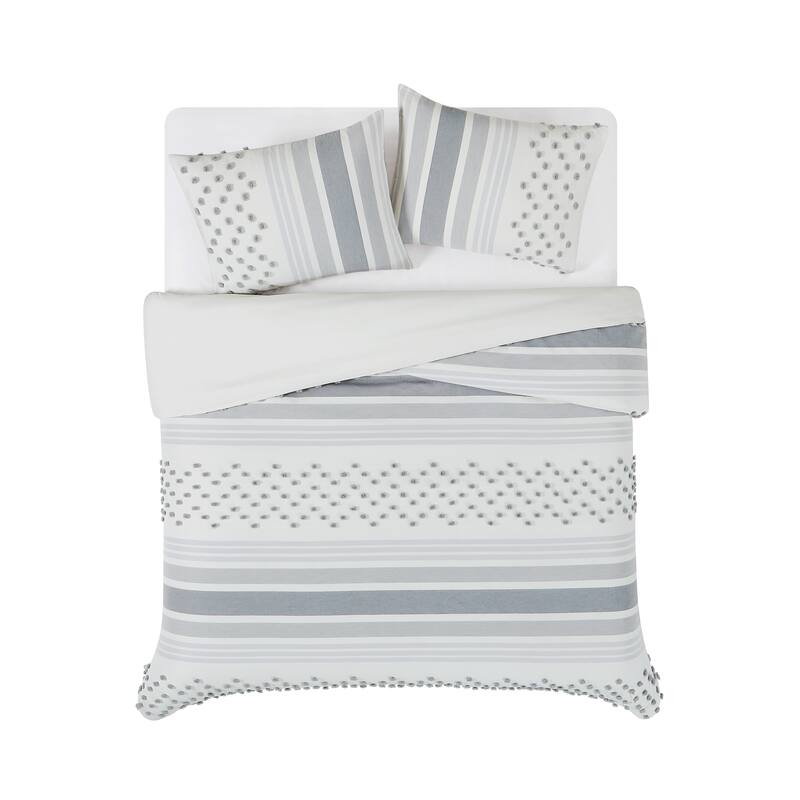 Brooklyn Loom Mia Tufted Texture Duvet Cover Set