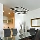 preview thumbnail 5 of 13, VONN Lighting 29" Atria Two-Tier LED Chandelier Adjustable Black - 29.25"L x 17.25"W x 120"H