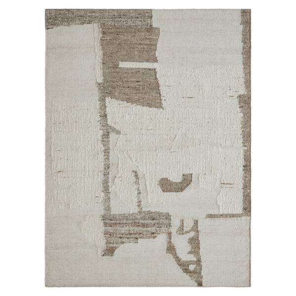 slide 2 of 5, Grace 3'3" x 4' ft Handwoven Indoor Rug, Ivory/ Stone - 3'3" x 4' ft
